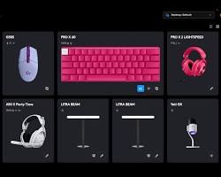 Imagen del software Logitech G HUB para G502 X