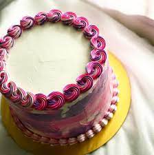 Langsung tak tak de skill, keras tangan di buatnya. Fazzilicious Simple Watercolour Deco Kek Pelangi Facebook