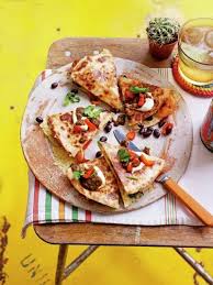 Shrimp Black Bean Quesadillas Jamie Magazine Recipe Recipes Quesadilla Food