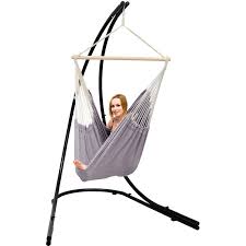 Maybe you would like to learn more about one of these? Amanka Support Hamac Avec Chaise Suspendue Xxl Fauteuil De Balancoire 360 Gris Pas Cher