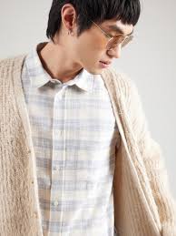 ARMEDANGELS Klasický střih Košile 'FLAAVIEN' (Kouřově Modrá)