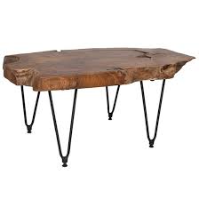 Vancouver coffee table | haiku designs Live Edge Teak Coffee Table Exposure Home