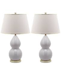 safavieh set of 2 jill double gourd ceramic table lamp reviews all lighting home decor macy s white table lamp ceramic lamp table lamp sets