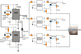 3 Phase Induction Motor Speed Controller Circuit Using Time Proportional Triac Drive In 2020 Motor Speed Circuit Diagram Circuit Projects
