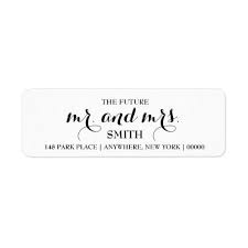 The Future Mr Mrs Return Address Labels Zazzle Com Return Address Labels Template Address Label Template Custom Address Labels