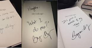 Signed Copies Of Shrinkage Bryanbishop Com