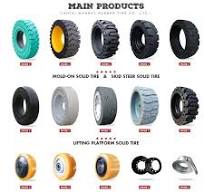 Solid Forklift Polyurethane Tire PU Load Wheel Double Vk Td 085 080 12 Nt Linde 39933603 Size 85X80/85-12