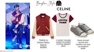 Cek harga terbaik sekarang hanya di biggo! Bangtan Style On Twitter Bts At Grammy Museum The Drop Taehyung Wears Celine Teddy In Satin Cotton Rayon 2352 T Shirt Celine Paris Flocked Cotton Jersey 500 Blank Striped Canvas And Calfskin Low