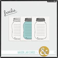 Handmade Simple Mason Jar Cards Mason Jar Cards Mason Jar Printables Scrapbook Printables