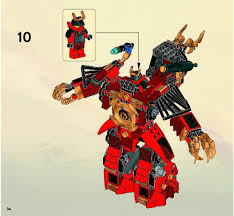 The styling of the model has plenty of nods towards both the original samurai x mech model, and also to the cartoon. Lego 9448 Samurai Mech Instructions Ninjago