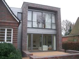 Ansicht Von Westen Mit Terrasse Anbau An Einfami Anbau Ansicht Architekt Einfami Mit Terrasse Von Weste Family House House Exterior Architecture