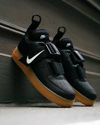 Air Force 1 Black Swoosh Gum Sole Behind The Scenes By Footlocker In 2020 Sneakers Men Fashion Designer Sneakers Mens Sneakers Nike