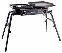 Blackstone Tailgater Portable Gas Grill And Griddle Combo With Barbecue Box And Open Burner Stove Great For Hunting Fishing Camping And Tailgating