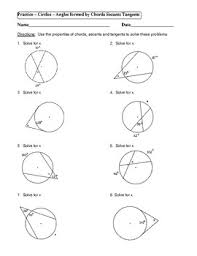 Some of the worksheets for this concept are , , find each, geometry unit 10 notes circles, unit 10 circles homework 5 tangent lines, inscribed angles date period, geometry of the circle, geometry of the. Tangent Arcs Chords Geometry Homework Help Circles Angle Measures Arcs Central Inscribed Angles Tangents Secants Chords