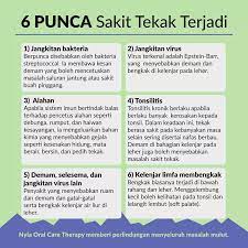 Huraikan dengan terperinci nasihat yang perlu diberikan. Nyla Oral Care 6 Punca Sakit Tekak Terjadi 1 Facebook
