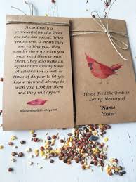Funeral Favor Bird Seed Funeral Bird Seed Favor Funeral Funeral Gifts Funeral Thank You Notes Celebration Of Life