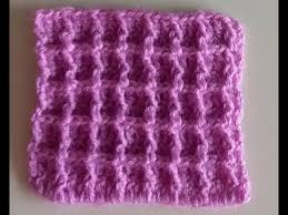 Gofret Waffle Orgu How To Crochet The Waffle Stitch Orgu Battaniye Modelleri Davetiye