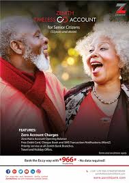 Within a maximum of 24 hours, you can pick up your login details (customer access code, username, and password) from any zenith bank branch nationwide. Zenith Bank Introduces Free Banking For Senior Citizens