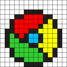 Google Chrome Perler By Kerriganrawrr On Kandi Patterns Easy Pixel Art Graph Paper Art Graph Paper Drawings