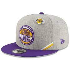 Men S New Era Heather Gray Los Angeles Lakers 2019 Nba Draft 9fifty Snapback Adjustable Hat Snapback Adjustable Hat Hats