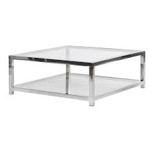 Chrome medium round glass coffee table. Low Coffee Table Chrome And Glass Shabby Store