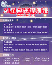 AI星座運程周報】（3月16日-3月22日） | 堅料網