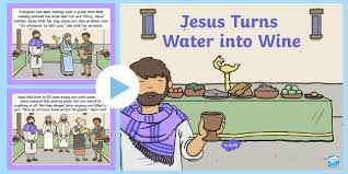 Cana wedding colouring pages (page 3). Jesus Turns Water Into Wine Bible Story Powerpoint