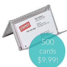Staples business cards, 3.5w x 2l, ivory 250/pack (12527) 1174. Print 500 Business Cards For Only 9 99 At Staples Great Paper Deal