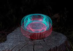 Jan 17, 2020 · the sofa is by de sede, the cocktail table is by cini boeri, and the painting, elaidyl alcohol, is by damien hirst. 3d Geometric Light Paintings By Trevor Williams Daily Design Inspiration For Creatives Inspiration Grid