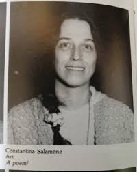 Class drawing project in school trophy case