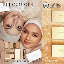 Jual LUMECOLORS COMPACT POWDER BEDAK PADAT TWO WAY CAKE PORE BLURRING  EFFECT WITH OIL CONTROL BEDAK PADAT LUMECOLORS