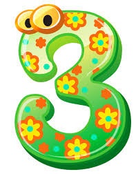 Cute Number Three Png Clipart Image Clip Art Kids Birthday Fun Lettering Alphabet