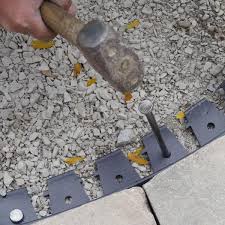 Landscape edging kit in mill ez edge professional grade aluminum landscape edging, by dimex, llc. Proflex 10 In Metal Round Landscape Anchoring Spikes 45 Per Pack 1989s 45c The Home Depot