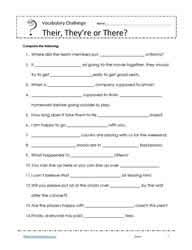 This is a free beginner english grammar quiz and esl worksheet. Their There They Re Worksheets Worksheets