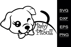Download Baby Pitbull Svg Cutting Files 553360 Cut Files Design Bundles