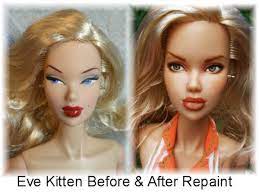 Me encanta barbie blonde diamond es una maravilla de muñeca. How To Repaint Barbies And Other Dolls Feltmagnet Crafts