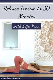 Spend 30 Minutes With Lija Krus And Work On Your Shoulders Neck Upper Back Yoga At Home 30 Minute Yoga Beginner Yoga Workout