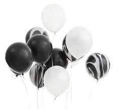 Black And White Balloons Images Black And White Balloons 50 Pcs 12 Inch Black Balloons White Balloons Black Marble Balloons For Party Black And White Balloons White Balloons Marble Balloons