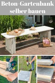 Gartenbank Aus Beton Gartenbank Holz Gartenbank Selber Bauen Und Beton Gartenbank