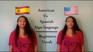 American Vs Spanish Sign Language Beginners Vocab Youtube