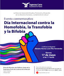 Últimas noticias, fotos, y videos de día internacional contra la homofobia las encuentras en perú21. Dia Internacional Contra La Homofobia La Transfobia Y La Bifobia Suprema Corte De Justicia De La Nacion