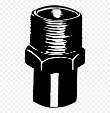 In addition to a full selection of connectors required to create an operational system, both flexible and static. Pipe Union Plumbing Materials Clipart Black And White Hd Png Download Vhv