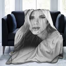 Scarlett Johansson 3D Print Lamb Plush Bedding Decor for Living Room  Bedroom Dorm Decor 200CM X 150CM : Amazon.co.uk: Home & Kitchen