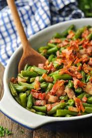 Arkansas Green Beans With Bacon Recipe In 2020 Green Bean Recipes Green Beans With Bacon Green Beans