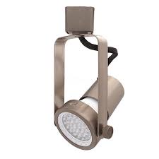 We recommend the led par38 bulb. Par20 Satin Nickel Gimbal Ring Track Light Fixture Head