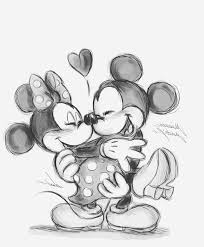 Klicke Um Das Bild Zu Sehen Mickey Minnie Mickey Minnie Bleistiftzeichnung Pint Mickey Mouse Drawings Minnie Mouse Drawing Disney Drawings Sketches