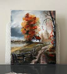 Walk through the autumn landscape, put