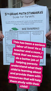 5th Grade Common Core Math Guide For Parents 5th Grade Math Studying Math Teaching Math