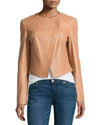 Leather Jacket At Neiman Marcus Tan Leather Jackets Leather Jacket Jackets
