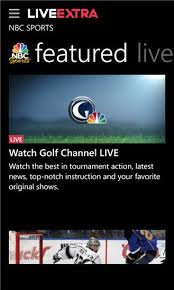 Watch thousands of live sporting events on nbc, nbcsn, nbc sports gold, golf channel, olympic channel, telemundo deportes and more with the nbc sports app! Nbc Sports Live Extra Xap 1 8 3 1004 Free Sports App For Windows Phone Appx4fun